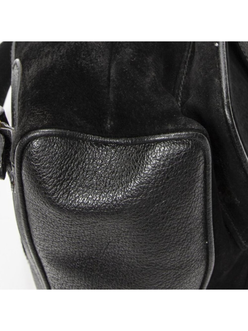 Gucci Rajibanbu Backpack Black Suede Leather - Picture 7 of 10